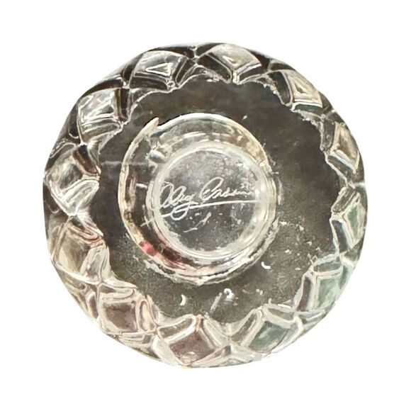 Perfume Bottle – Vintage Oleg Cassini Crystal Prism Stopper Vanity Bottle - Picture 4 of 5